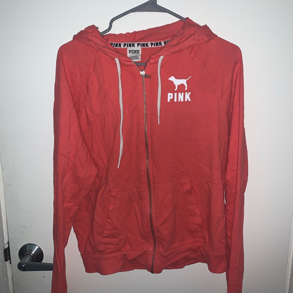 pink vs zip up hoodie
